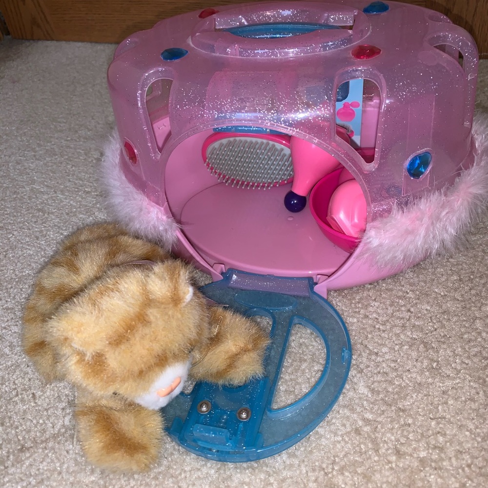 Girls Cat Stuffed Animal Playset